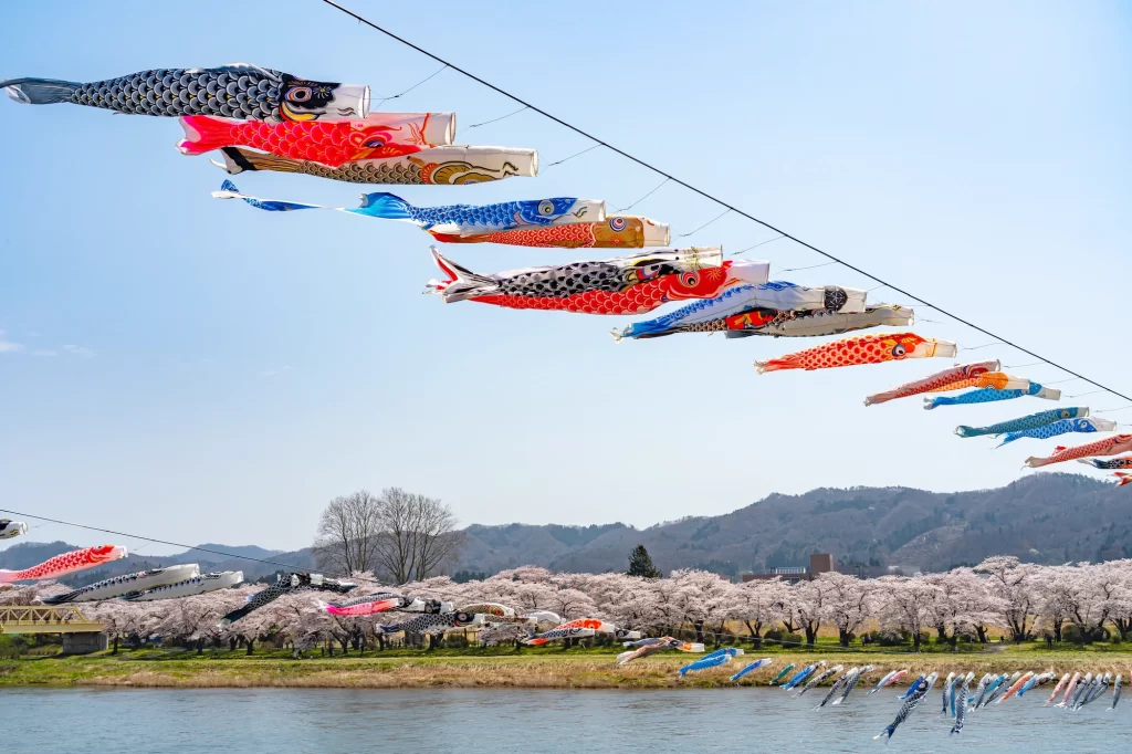 Iwate - Kitakami Tenshochi - Carp Streamer