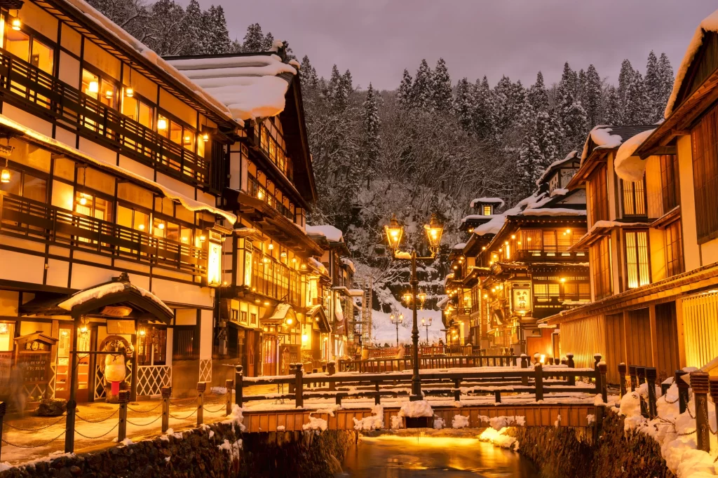 Yamagata - Ginzan Onsen - at night